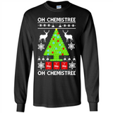 Oh Chemistree, Oh Chemistree Christmas Ugly Sweater - Long Sleeve T-Shirt