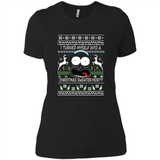 RICK AND MORTY-I TURNED MYSELF INTO A CHRISTMAS SWEATER MORTY UGLY XMAS SWEATER