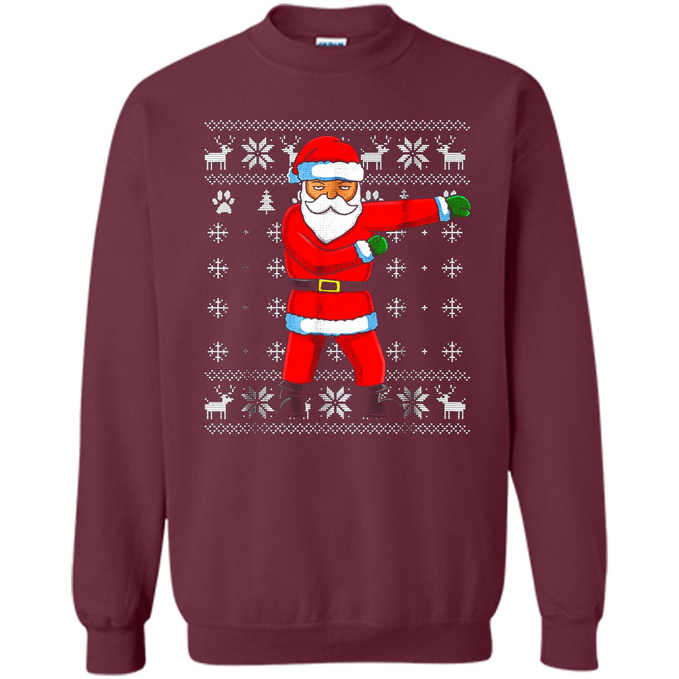 Flossing Santa Christmas Ugly Sweater Style Pajama Xmas Gift - Sweatshirt