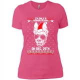 Morning Person Pharaoh Hound Funny Xmas - Ladies' Boyfriend T-Shirt
