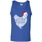 Chicken Christmas T Shirt Merry Chickmas Santa Claus Gifts - Tank Top