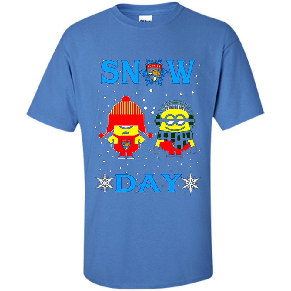 Snow Day Shirt For Florida Panthers Vs Minion Fans pingpong