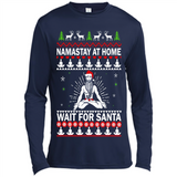 Namastay at home and wait for Santa Christmas - Canvas Long Sleeve T-Shirt