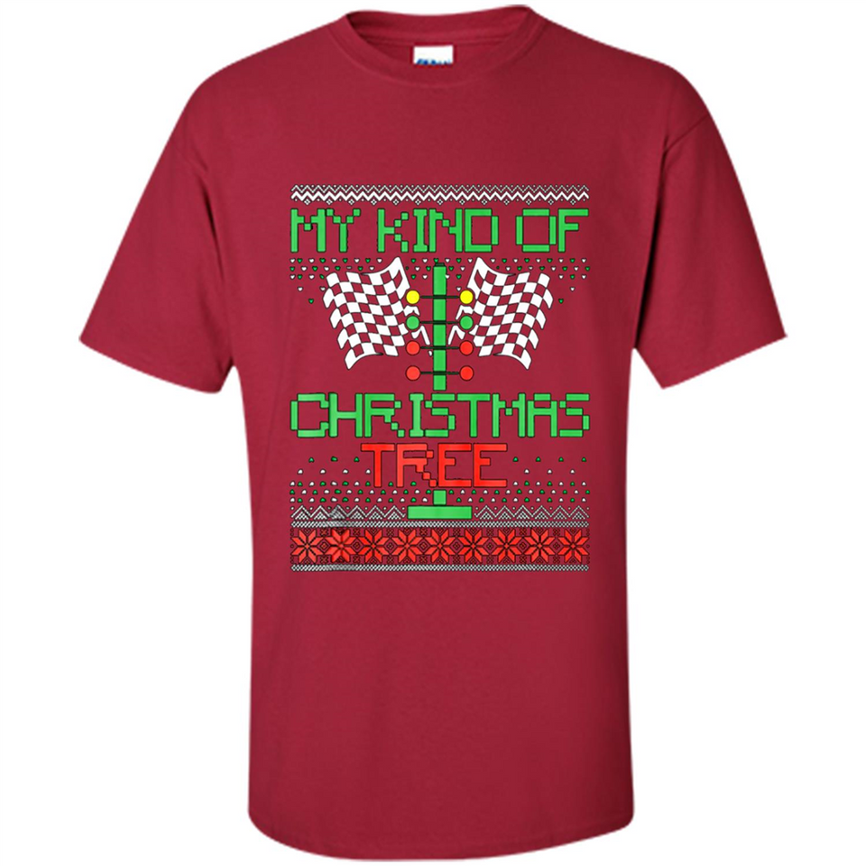 Funny Drag Racing Ugly Christmas Holiday Tree PING PONG