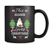 This Singer Loves Christmas Tree Shirt with Snowman