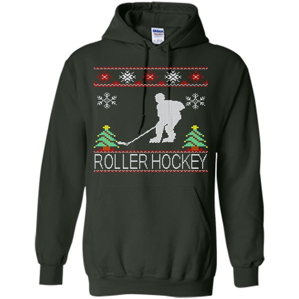 roller hockey Christmas ugly