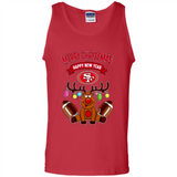 San Francisco 49ers NFL Reindeer Funny Merry Christmas And Happy New Year