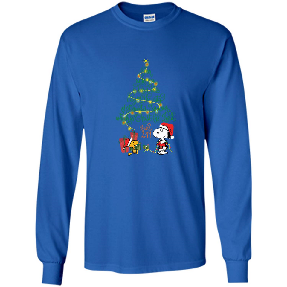 Snoopy-Woodstock-Christmas-tree-for-unto-you-is-born-this-day