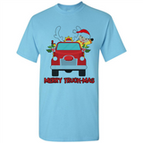 Merry Truck-Mas Christmas Fire Truck Cute Reindeer Sporty - Shirt