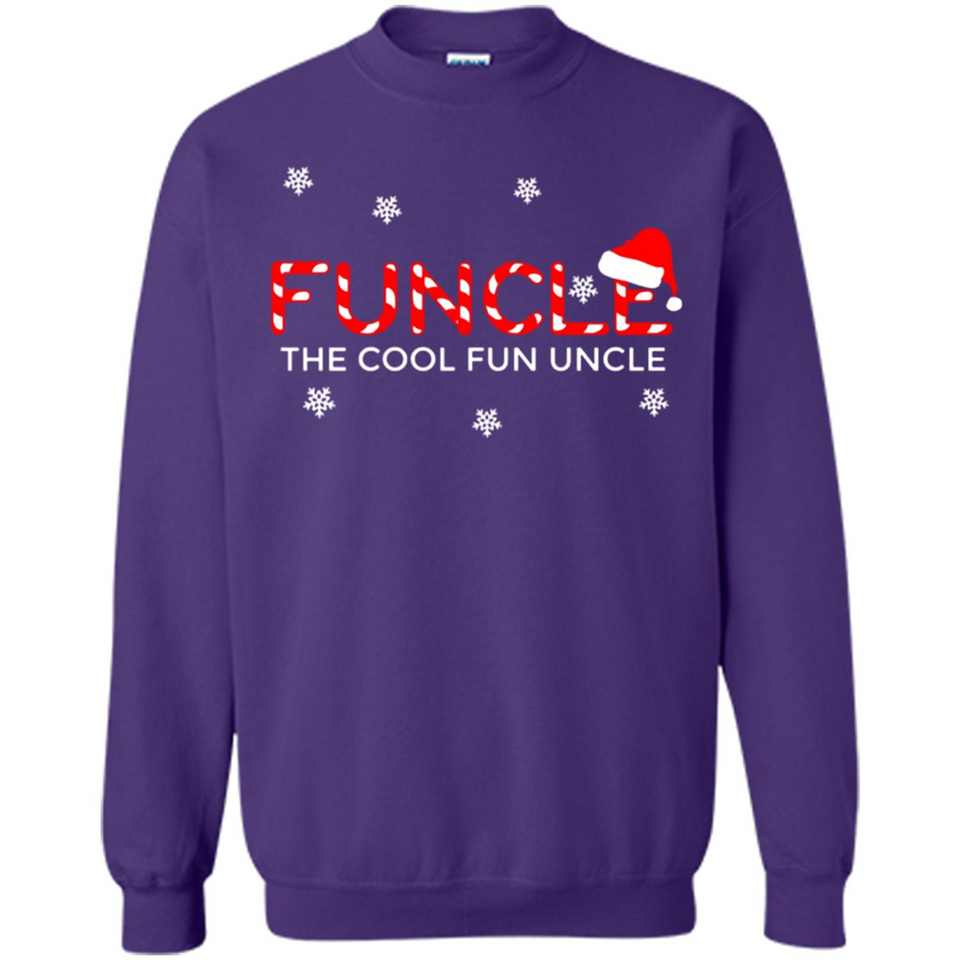 Mens Christmas Funcle The Cool Fun Uncle Definition Xmas - Sweatshirt