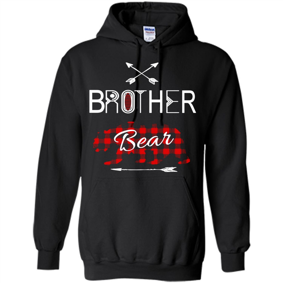 Brother Shirt Buffalo Plaid Family Camping Bear Tee - Hoodie