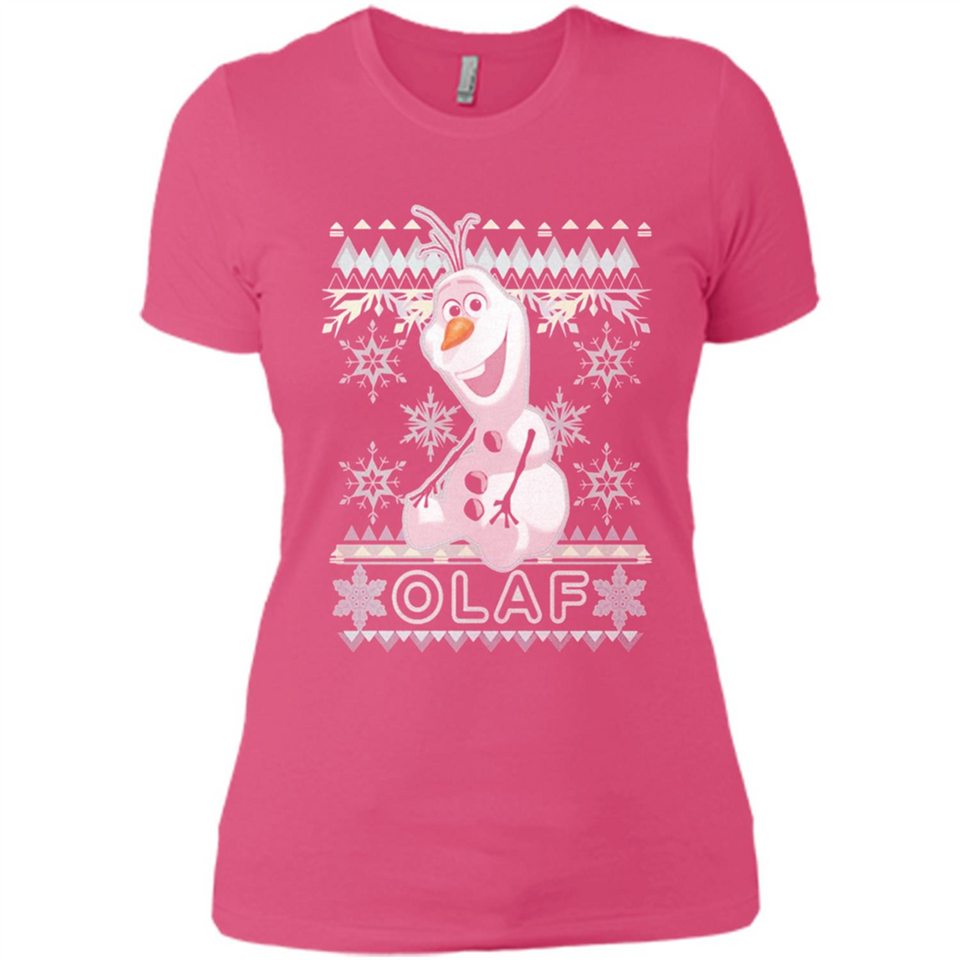 Olaf frozen ugly christmas sweater - Ladies' Boyfriend T-Shirt