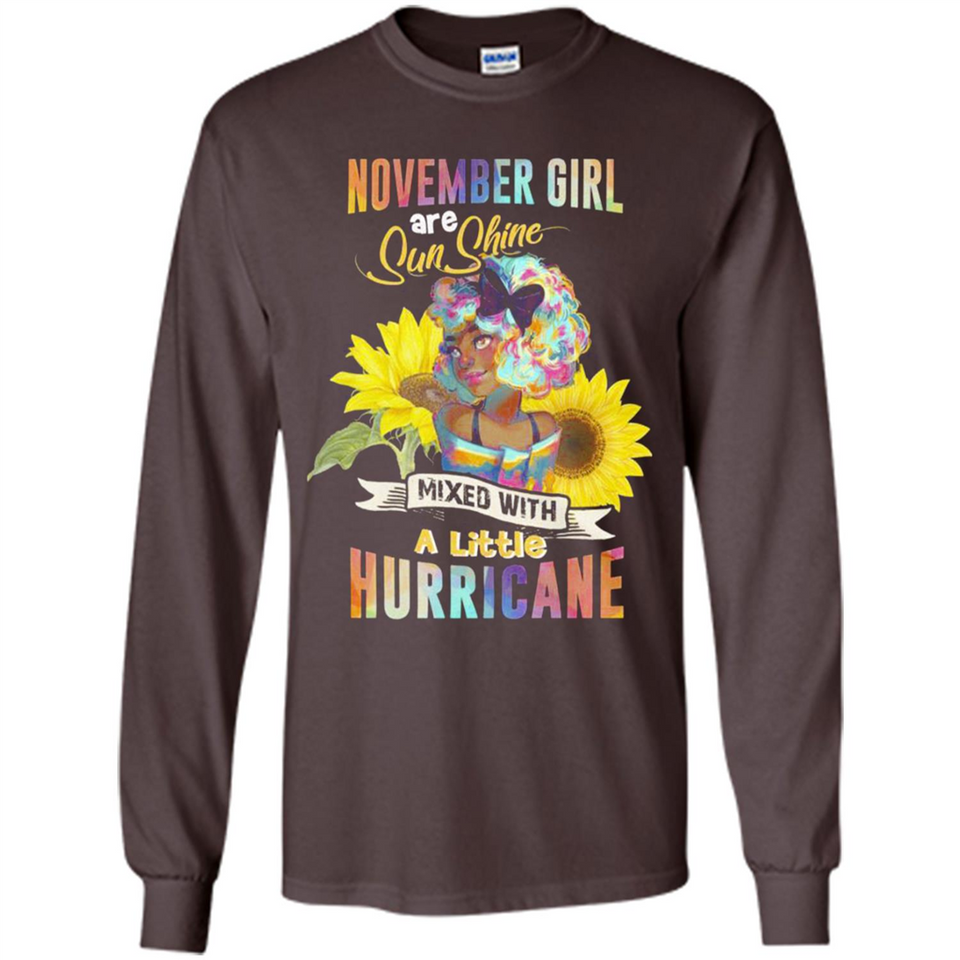 November Girls Sunflower - Long Sleeve T-Shirt