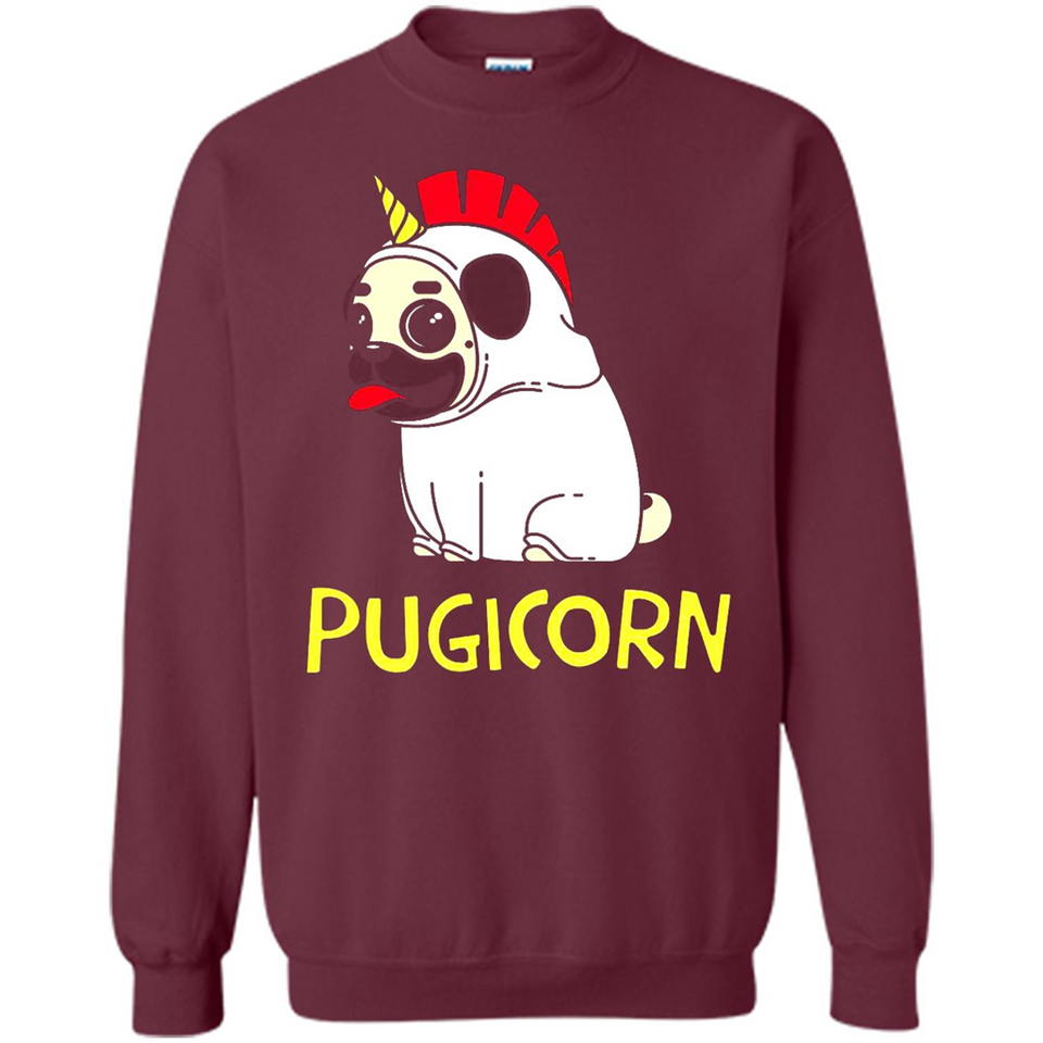 Pugicorn Pug Unicorn Funny Shirt PINGPONG - Sweatshirt