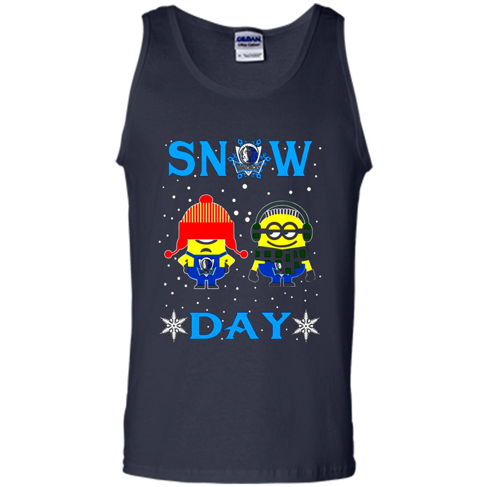Snow Day Shirt For Dallas Mavericks Vs Minion Fans pingpong