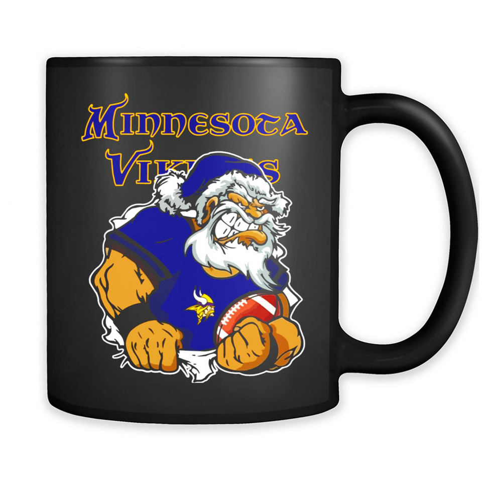 Grumpy Santa Claus Minnesota Vikings Football Team PINGPONG