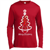 Christmas tree Nurse merry Christmas - Canvas Long Sleeve T-Shirt