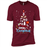 Christmas Ugly Sweater Animal Tree Pine Merry Christmas - Premium Short Sleeve T-Shirt