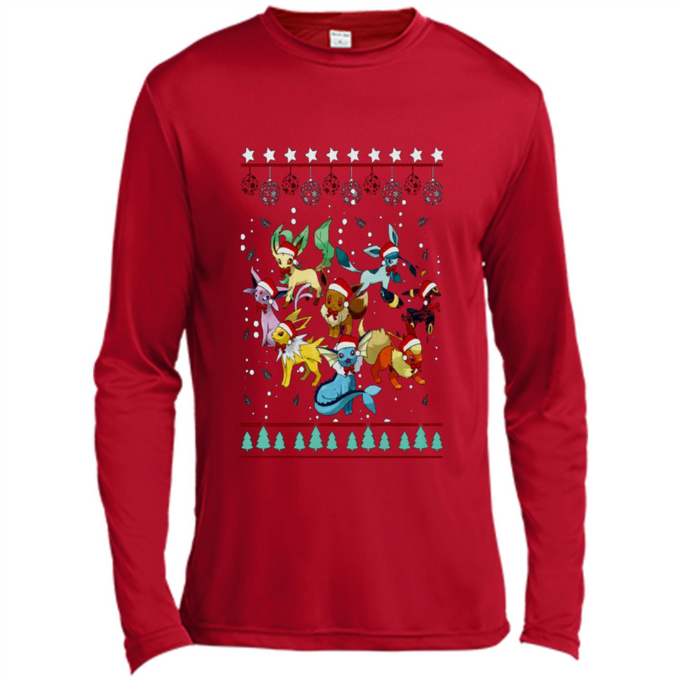 Pokemon Eeveelutions Ugly Christmas Sweater Perfect Christmas PINGPONG