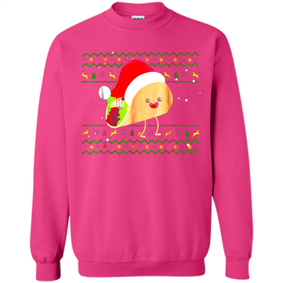 TACO Santa Hat Ugly Christmas shirt Ladies' Boyfriend