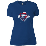 Brooklyn Nets And Superman Fans - Ladies' Boyfriend T-Shirt
