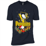 Snoopy Christmas Pittsburgh Penguins - Premium Short Sleeve T-Shirt