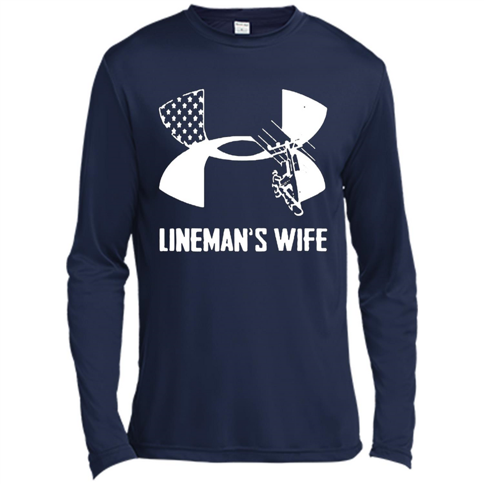 Lineman Wife Under Armour - Canvas Long Sleeve T-Shirt