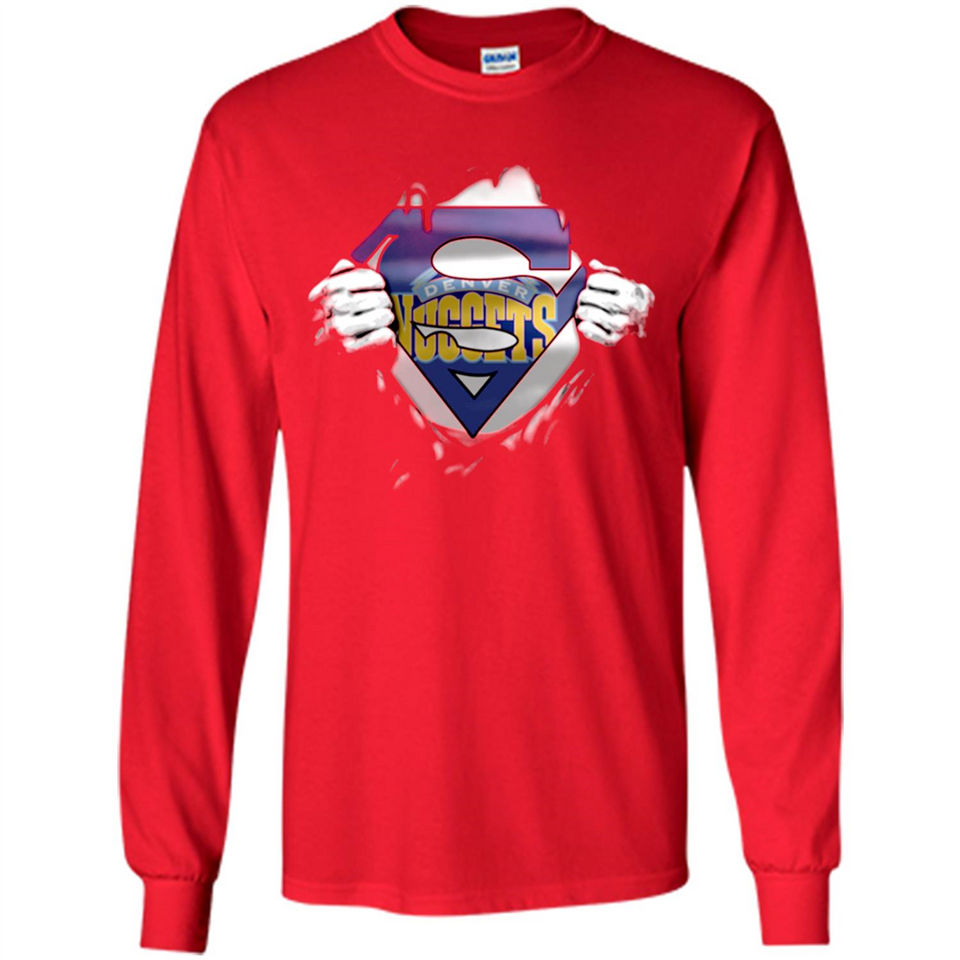 Denver Nuggets And Superman Fans - Long Sleeve T-Shirt