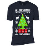 Oh Chemistree, Oh Chemistree Christmas Ugly Sweater - Premium Short Sleeve T-Shirt