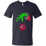 GRINCH HAND HOLDING COLUMBUS BLUE JACKETS GLITTER CHRISTMAS PINGPONG