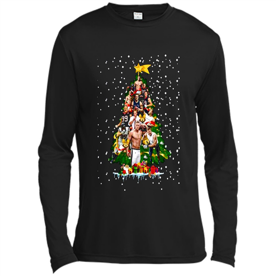 J.J. Watt Christmas Tree ugly sweater PINGPONG