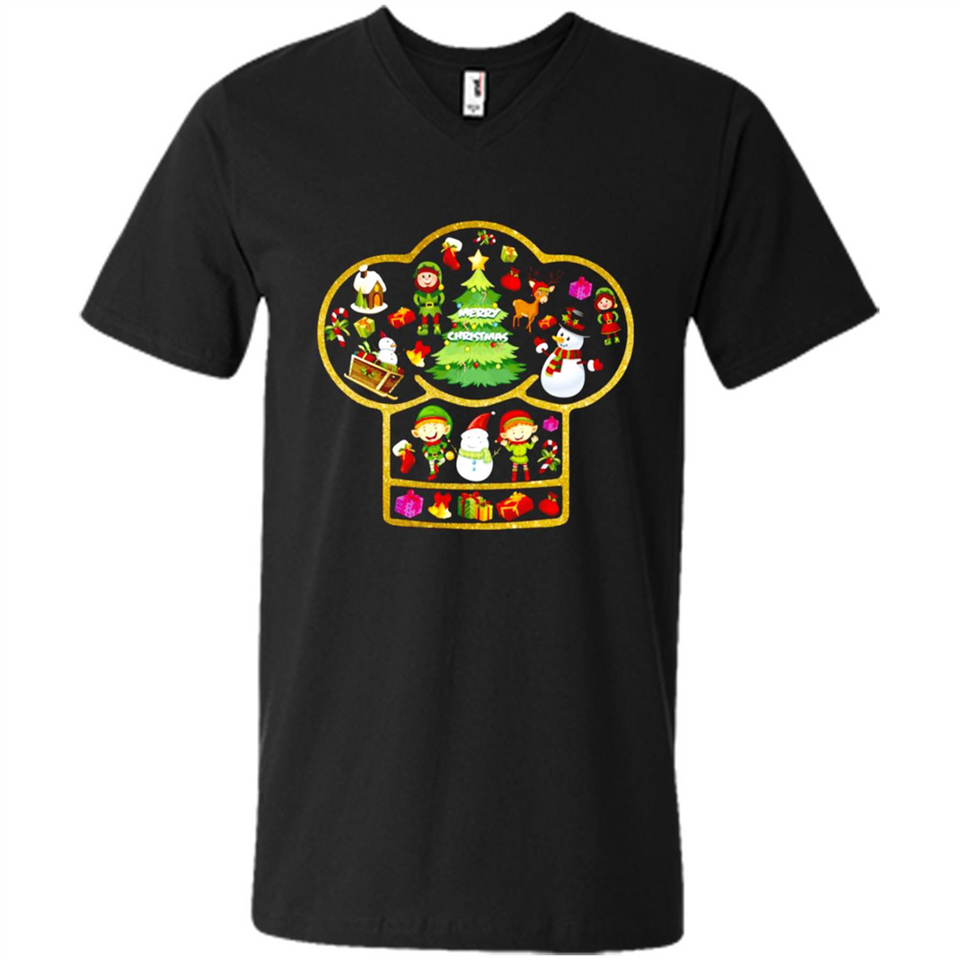Chef Hat Christmas Ornament - Men's V-Neck