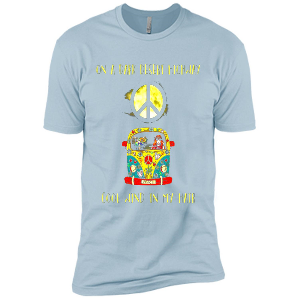 Peace-On A Dark Desert Highway Cool Wind In My Hair Shirt PINGPONG - Premium Short Sleeve T-Shirt