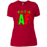 Christmas Ugly Sweater Christmas AF - Ladies' Boyfriend T-Shirt