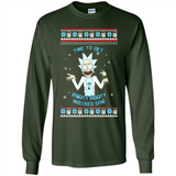 Rick and Morty Time to get Riggity Riggity Wrecked Son Christmas sweater - Long Sleeve T-Shirt