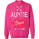 Aunt Shirt Buffalo Plaid Family Camp Bear Tee - Sweatshirt