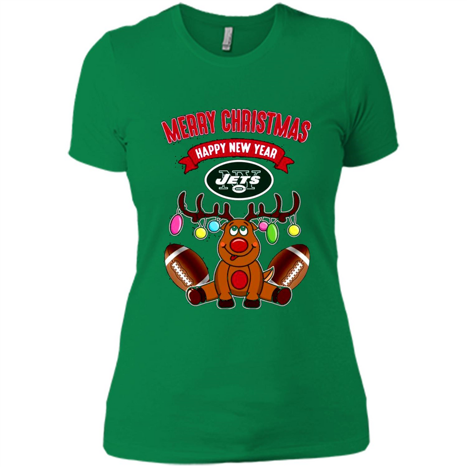 New York Jets NFL Reindeer Funny Merry Christmas And Happy New Year