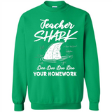 Teacher Shark Doo Doo Doo Your Homework Shirt Ladies' Boyfriend