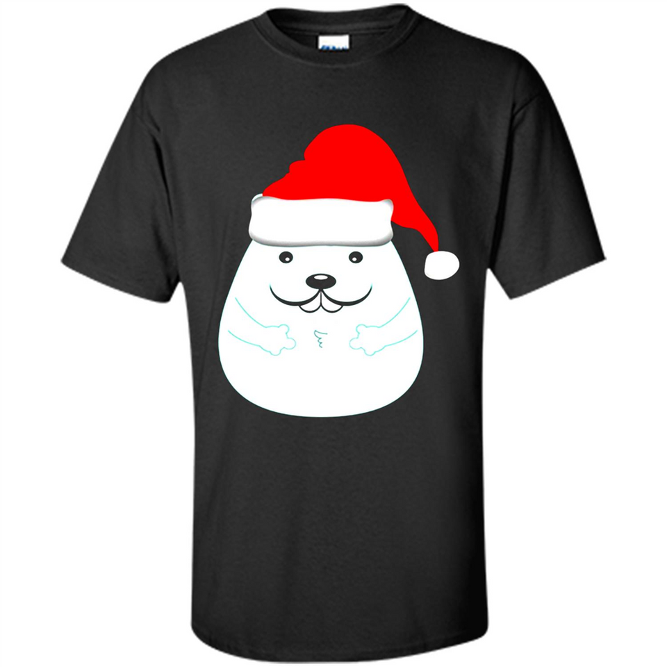 Funny Hamster Christmas t-shirt Santa Hat - Shirt