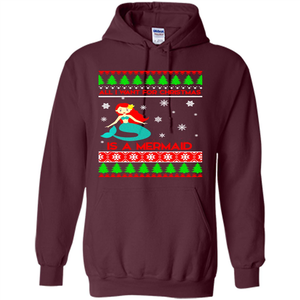 All I Want For Christmas Is A Mermaid ugly PINGPONG