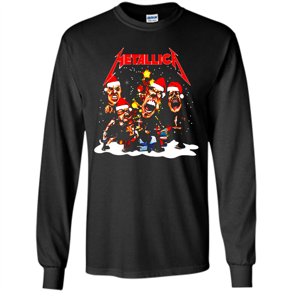 Metallica christmas sweatshirt hoodie long PINGPONG - Long Sleeve T-Shirt