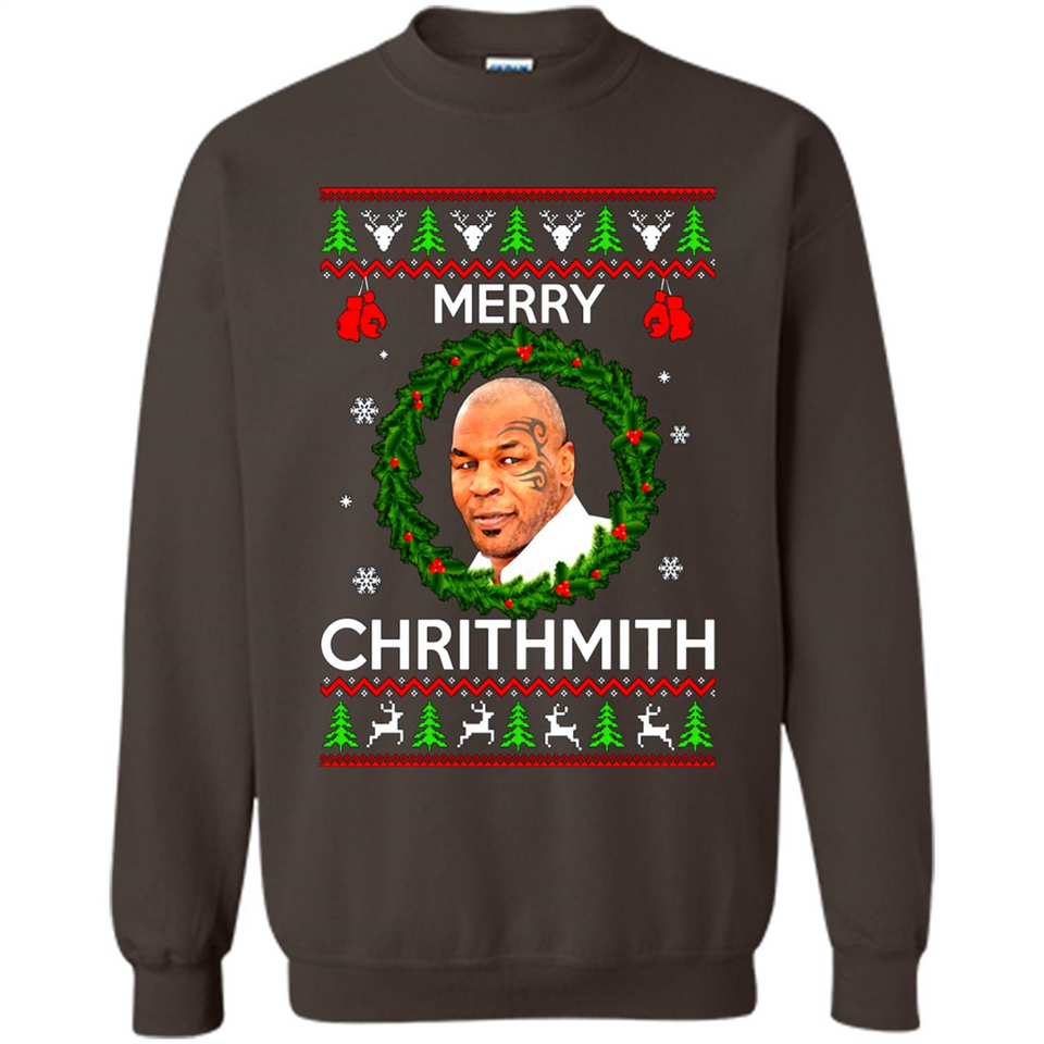 Mike Tyson Merry Chritmith Christmas Sweatshirt PINGPONG