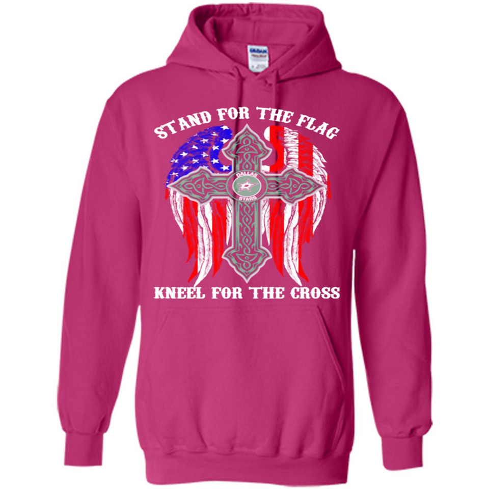 Dallas Stars - stand for the flag kneel for the cross