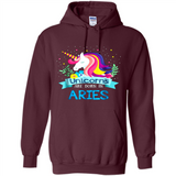 Unicorns are born in Aries Birthday Rainbow Gift Custom Ultra Cotton