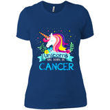 Unicorns are born in Cancer Birthday Rainbow Gift Custom Ultra Cotton