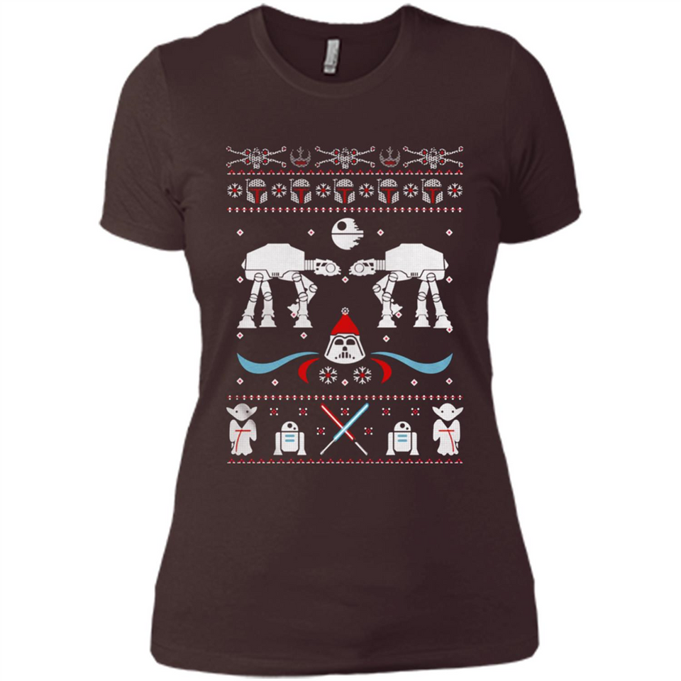 Star Wars Icons Funny Ugly Christmas - Ladies' Boyfriend T-Shirt