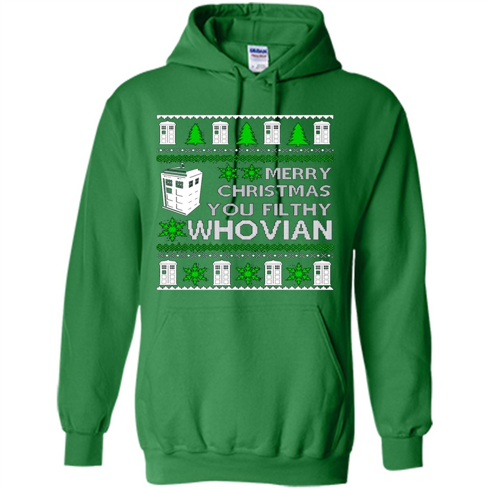 Merry Christmas You Filthy Whovian ugly sweater PINGPONG