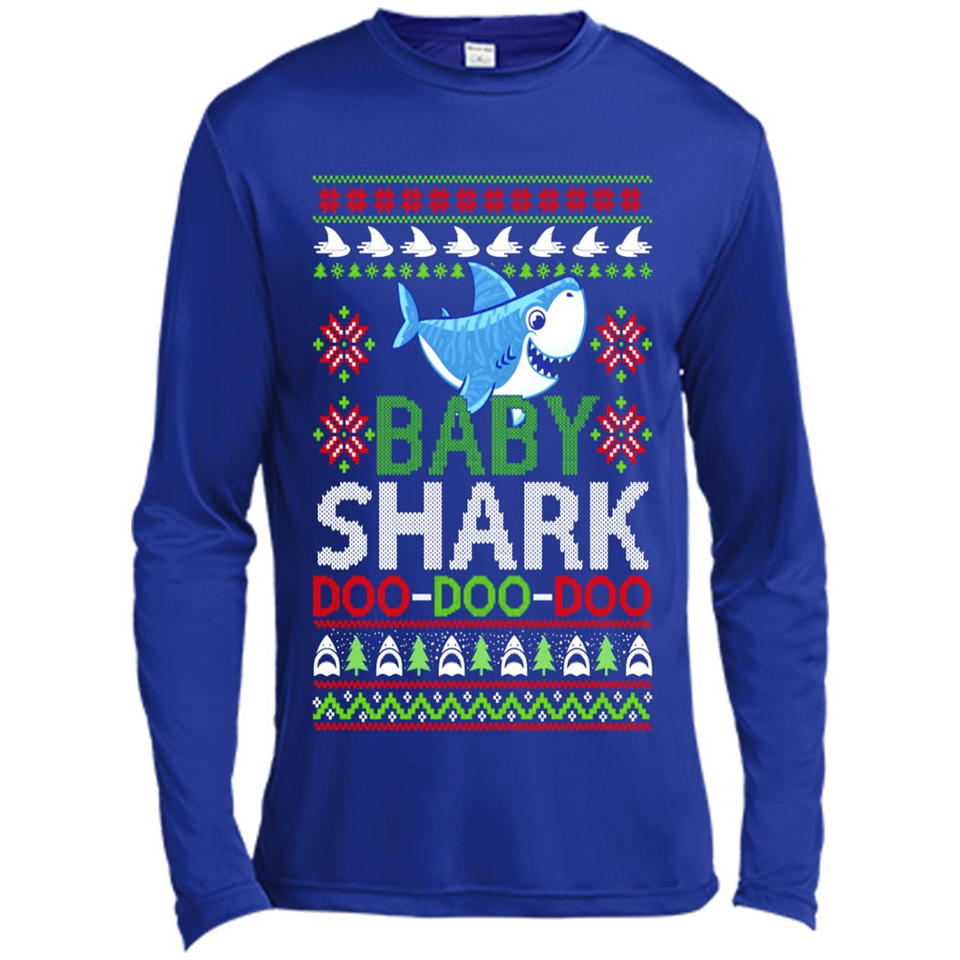 Baby shark Doo Doo Doo Christmas - Canvas Long Sleeve T-Shirt