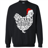 Chicken Christmas T Shirt Merry Chickmas Santa Claus Gifts - Sweatshirt