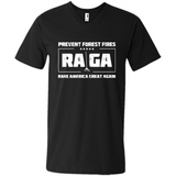 Prevent Forest Fires Rake America Great Again Shirt PINGPONG - Men's V-Neck
